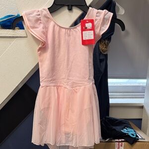 Light Pink Girls Ballet Dress with Tulle Skirt